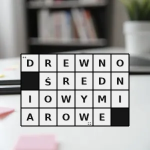 Hasło krzyżówkowe drewno okrągłe które bez kory ma średnicę od 5 do 24 cm - drewno średniowymiarowe – rozwiązanie, synonimy, podpowiedzi i definicje krzyżówkowe